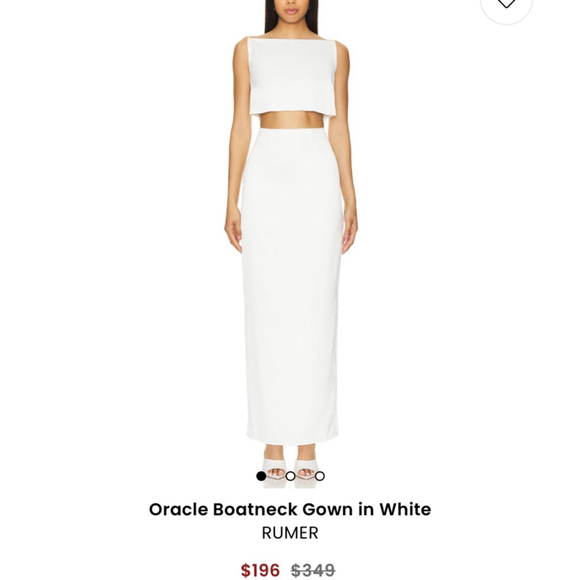 New RUMER Oracle Boatneck Gown, Size S $349 MSRP - Picture 1 of 10